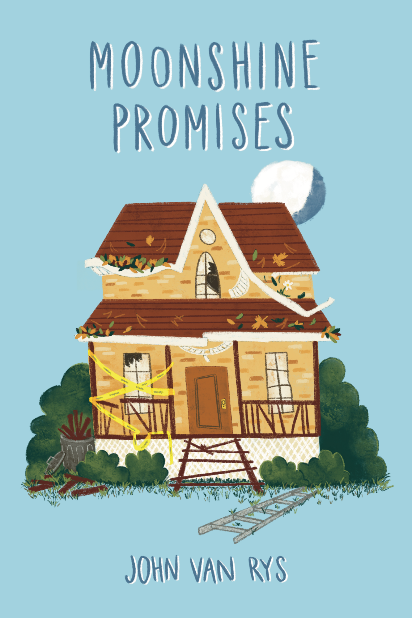 Moonshine Promises Front Cover with Illustration by Rosalinda Perez